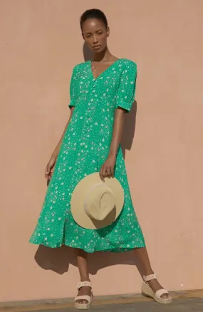 Anne EcoVero™ Dress | Bright Green