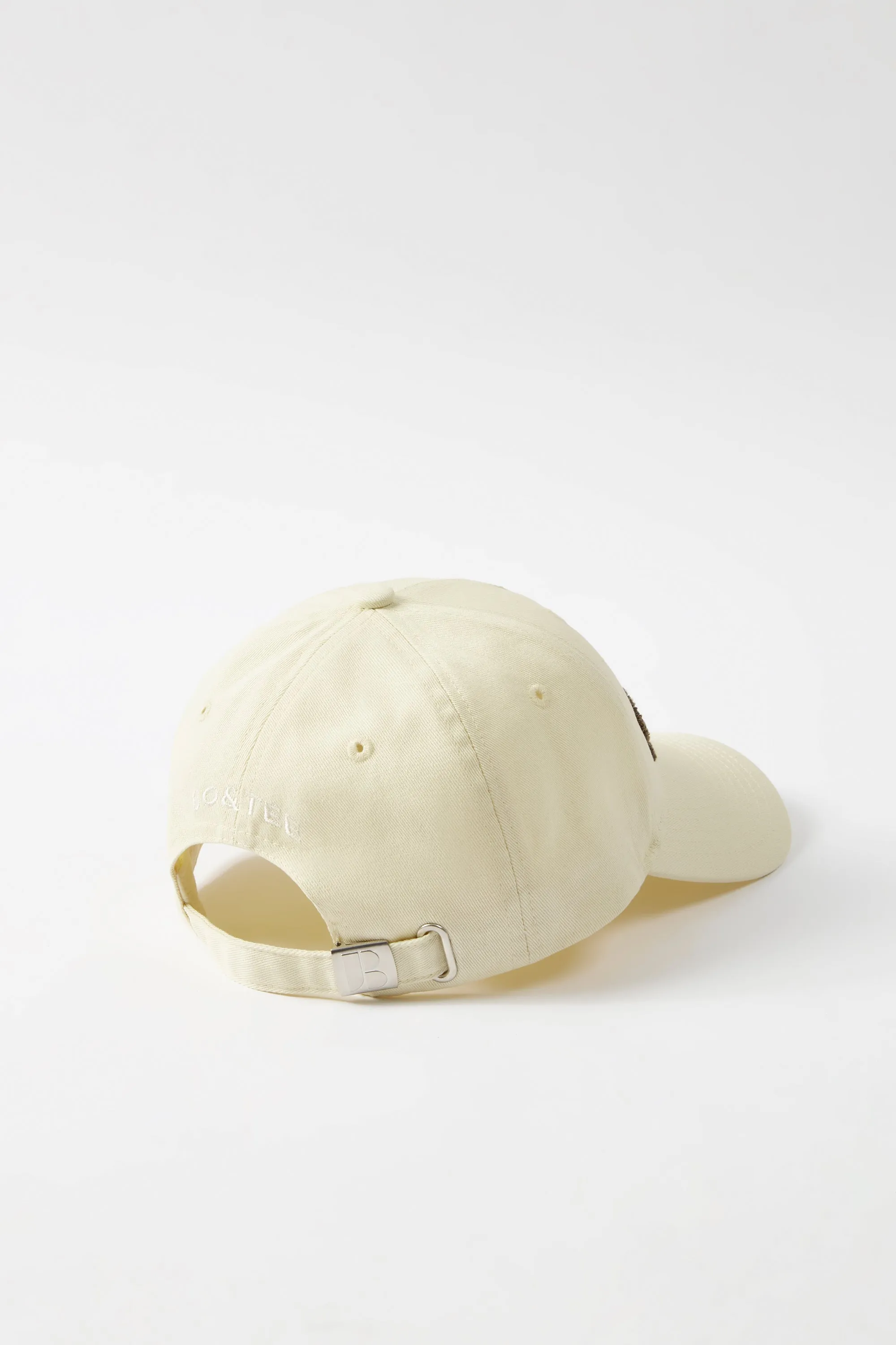 Appliqué Baseball Cap in Bone