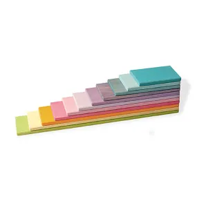 Authentic Grimm's Wooden Building Boards Pastel