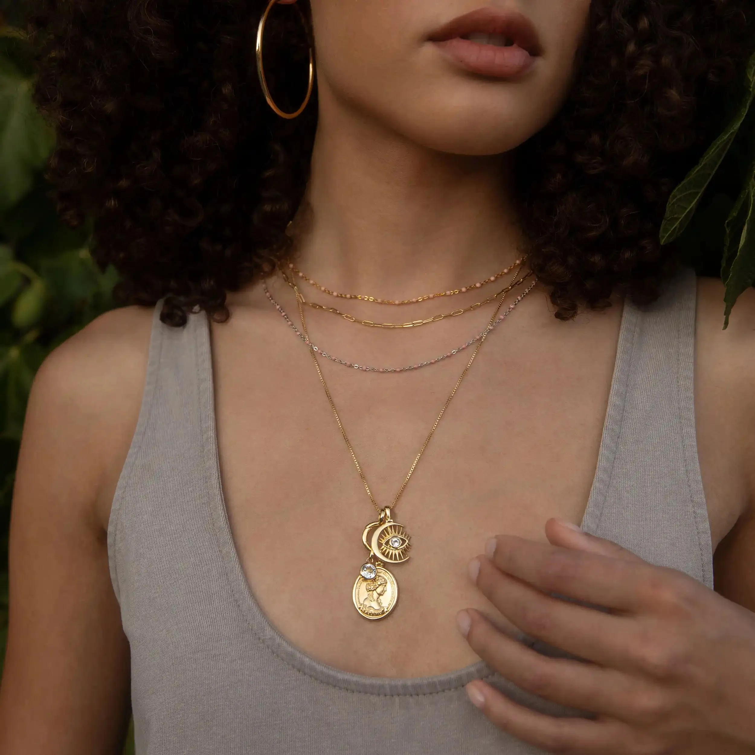 Colored Enamel Necklace