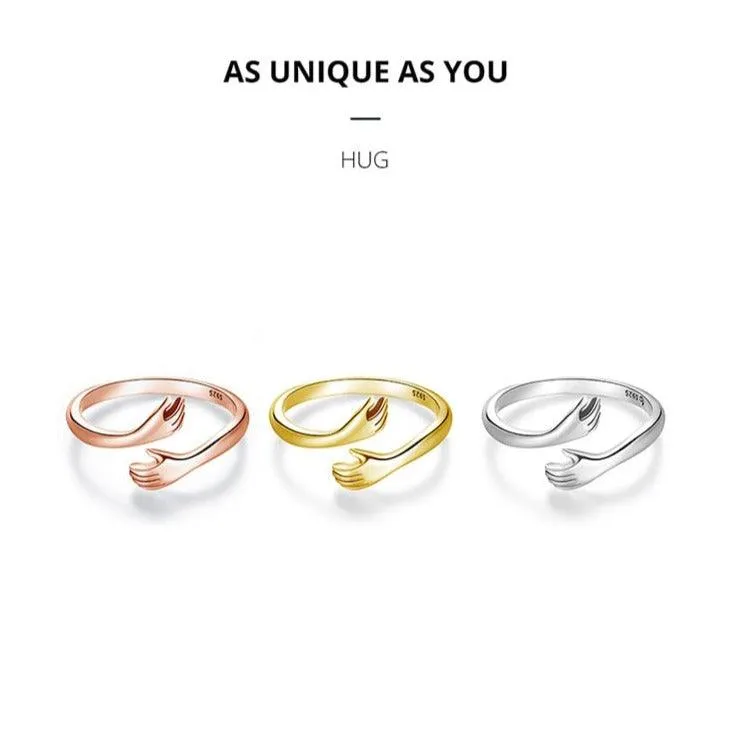 'Loving Hug' Sterling Silver Ring