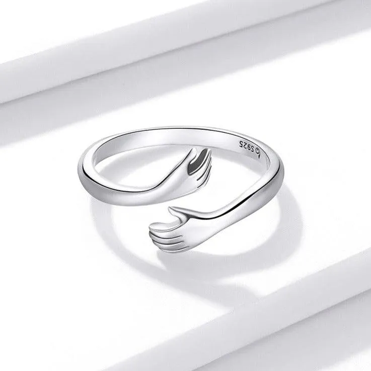 'Loving Hug' Sterling Silver Ring