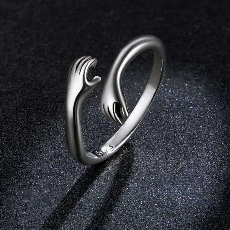 'Loving Hug' Sterling Silver Ring