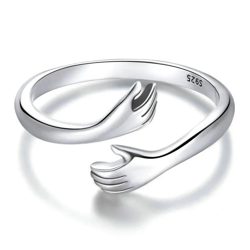 'Loving Hug' Sterling Silver Ring