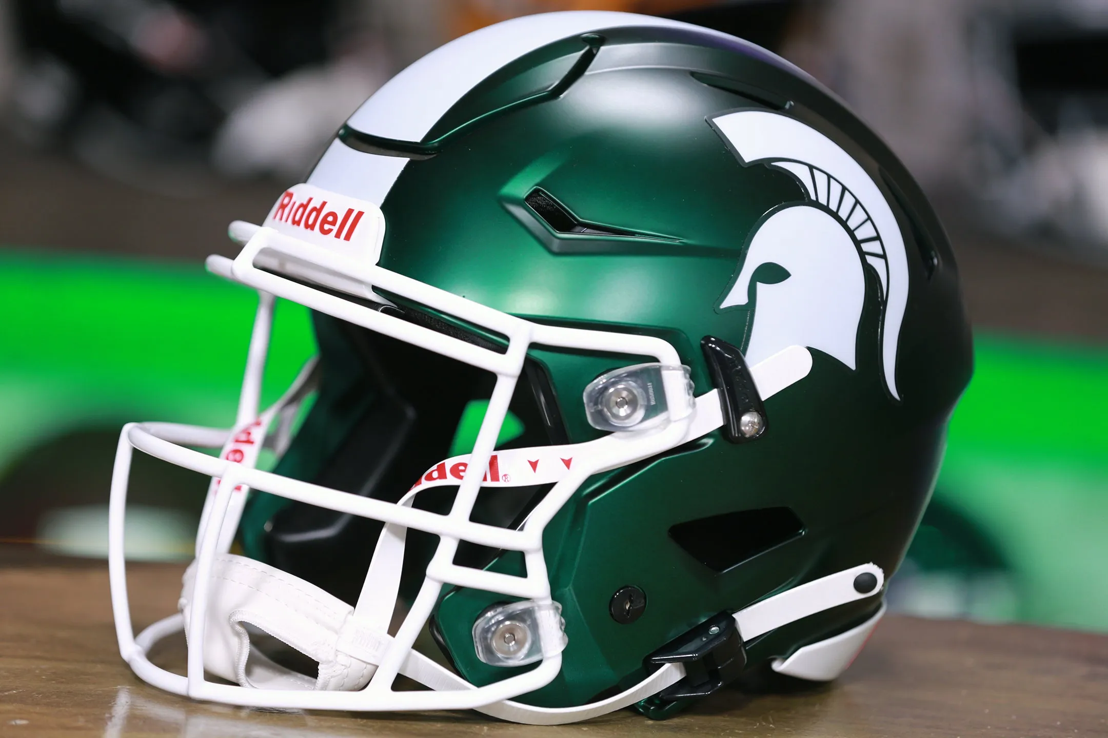 Michigan State Spartans Riddell SpeedFlex Helmet - Satin Green