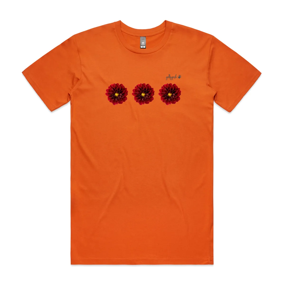 Red Dahlias Adult Tee