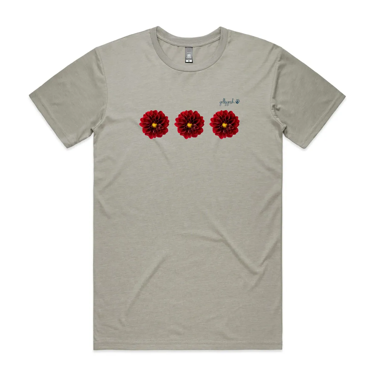 Red Dahlias Adult Tee