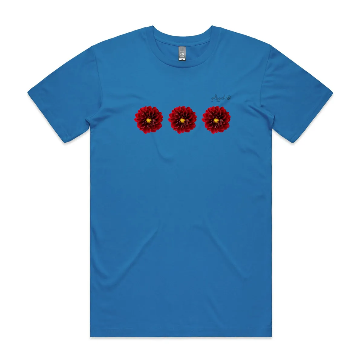 Red Dahlias Adult Tee