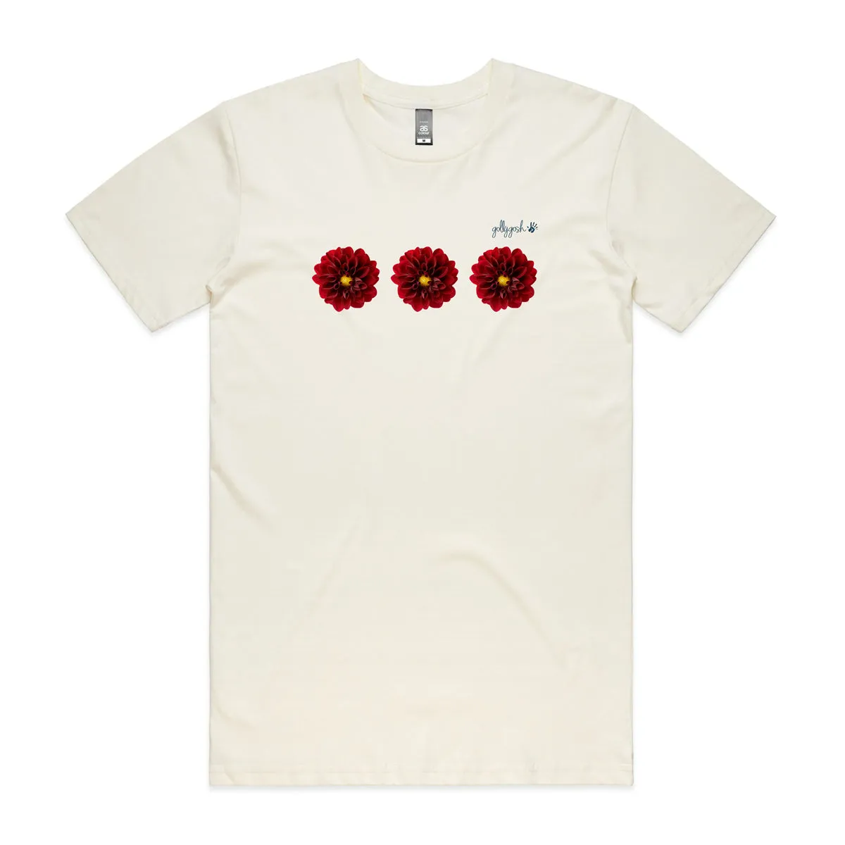 Red Dahlias Adult Tee