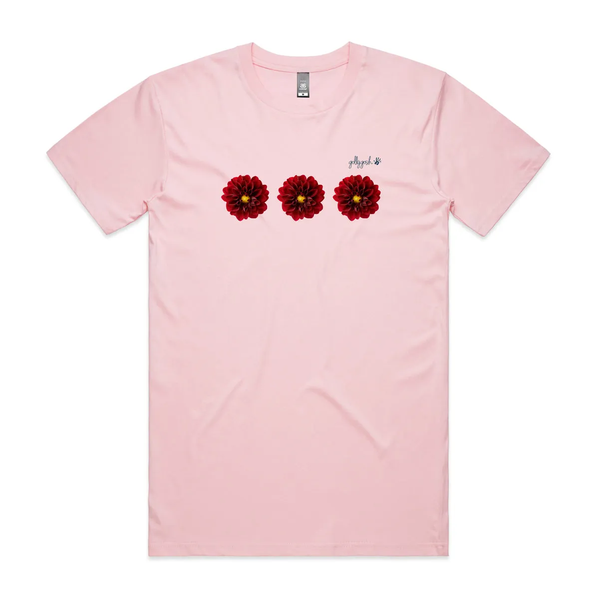 Red Dahlias Adult Tee