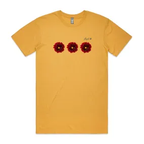 Red Dahlias Adult Tee