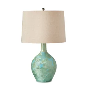 Simon Pearce Crystalline Jade Warren Lamp